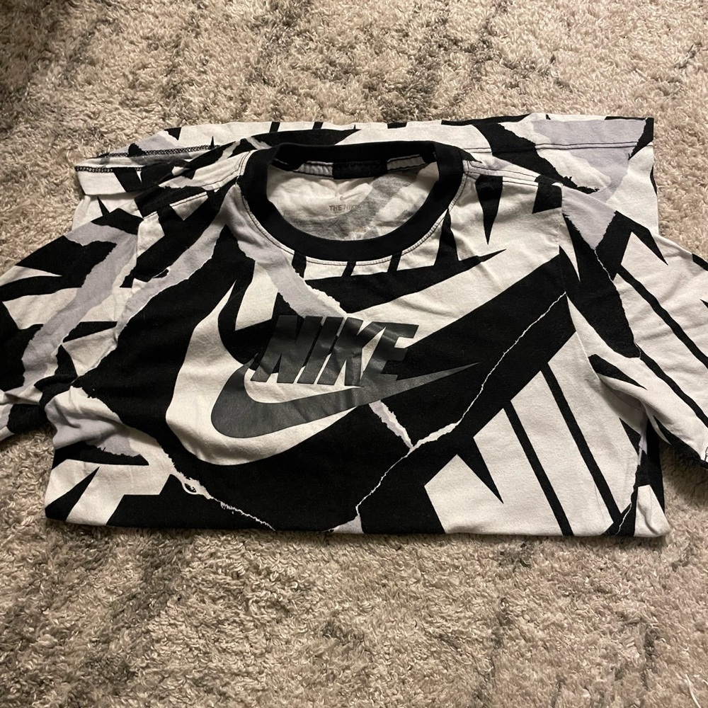Nike Black and White Graphic Tee